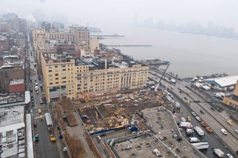 Il cantiere del Whitney - foto Timothy Schenck - courtesy Friend of The High  Line