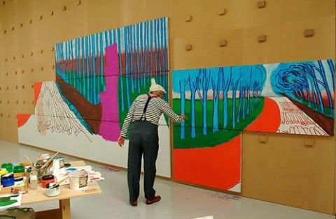 david hockney new paintings A cuore aperto