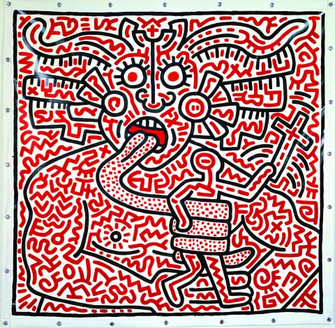 Keith Haring, Untitled, 25 agosto 1983 - coll. privata - courtesy Enrico Navarra, New York - © Keith Haring Foundation