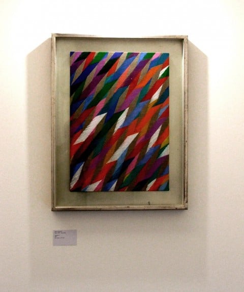 Traguardo II, di Piero Dorazio, olio su tela, cm 70x50, 1967