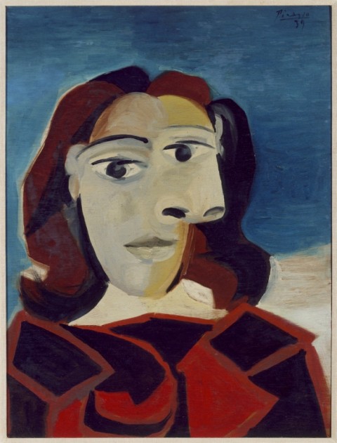 Pablo Picasso (Malaga 1881-Mougins 1973) Ritratto di Dora Maar 27  marzo 1939, olio su tavola, cm 60 x 45. Collezione del Museo  Nacional Centro de Arte Reina Sofía, Madrid, DE01840 