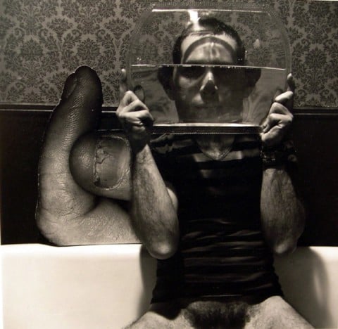 Joel-Peter Witkin, Self-Portrait (with finger disease), NYC, 1970, 25x30 cm