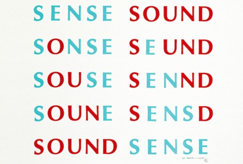 Emmett Williams, Sense Sound _Sound Sense (1955), 1989 - Published by Francesco Conz, Verona