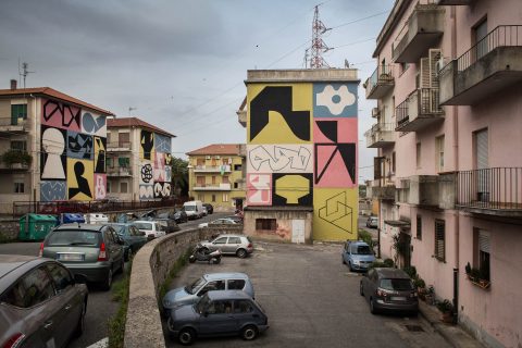 Erosie, Linguaggio Universale, Via Garibaldi Gariani. Quartiere Piano Casa, Catanzaro; photo by Angelo Jaroszuk Bogasz