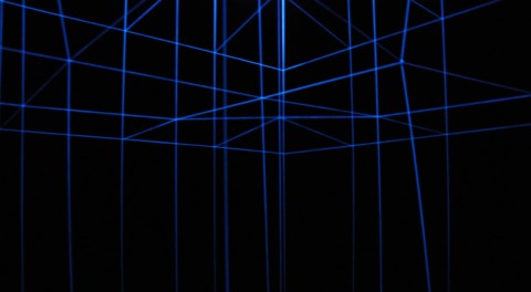 Gianni colombo Spazio elastico 1967 68 elastici fluorescenti lampada di wood animazione elettromeccanica photo by Valentina Grandini Quant’è contemporaneo il Tintoretto
