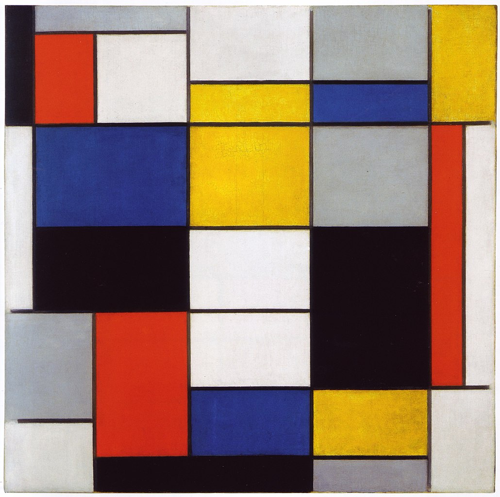 Piet Mondrian, Composition A, Galleria Nazionale d'Arte Moderna e Contemporanea.