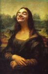 Mr. Bean secondo Leonardo da Vinci copyright Rodney Pike Ce lo vedete Mr. Bean nei panni della Gioconda di Leonardo? Nello star system impazza la mania del mashup painting, guardate Rowan Atkinson che interpreta i capolavori dell’arte…