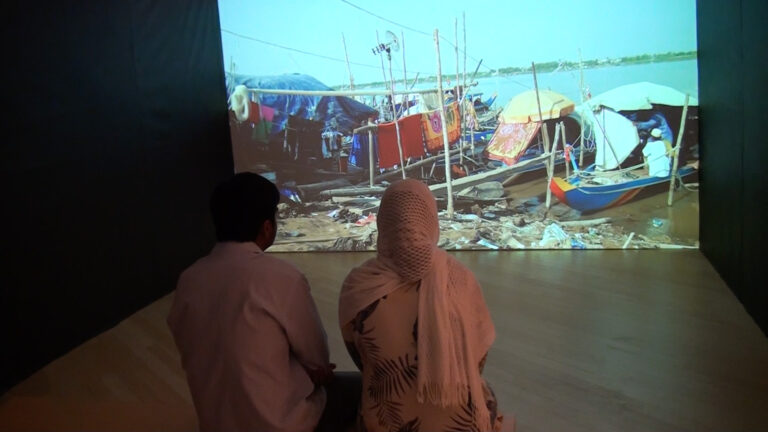 Khaled Ramadan Floating Community Immagini e video dalla mostra Be-diversity: da Wim Delvoye a Christian Jankowski, Stefano Cagol fa il curatore per festeggiare i successi del MUSE di Trento