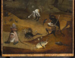 Jheronimus Bosch Trittico degli Eremiti dettaglio creature pannello sinistra dopo il restauro1 Venezia celebra Hieronymus Bosch a cinquecento anni dalla morte. Prime immagini dei due capolavori delle Gallerie dell’Accademia appena restaurati