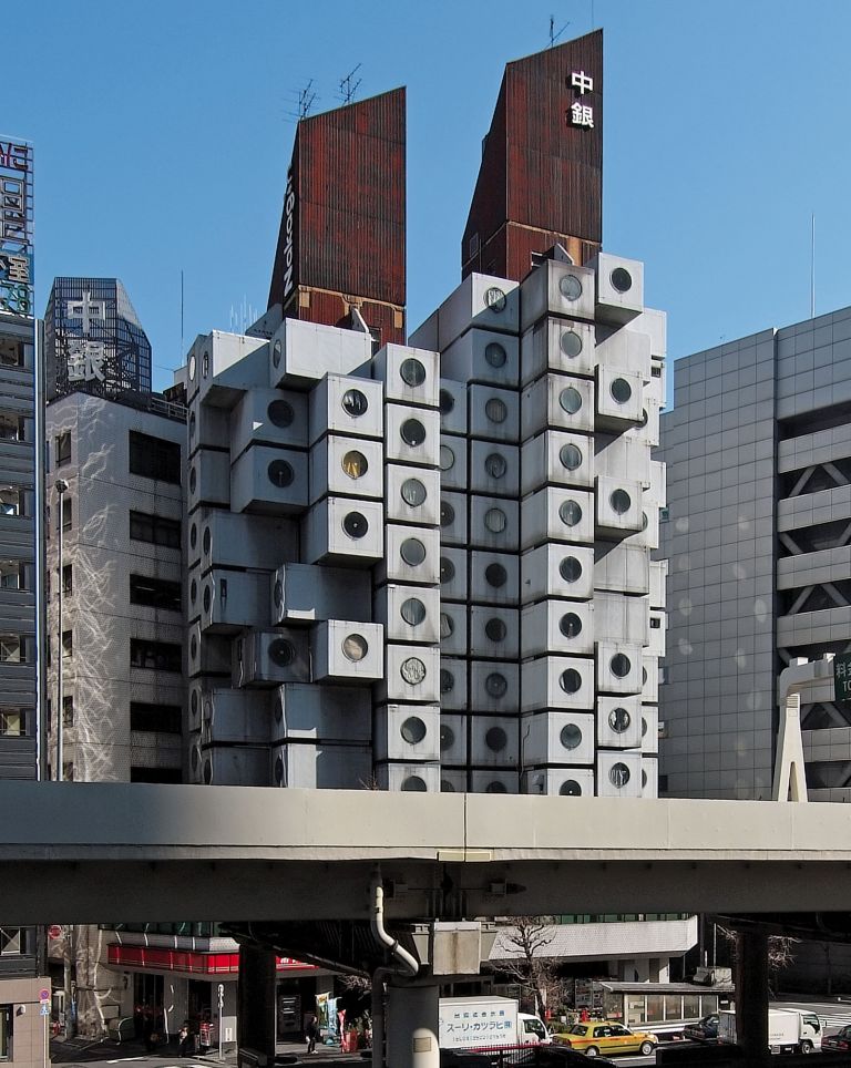 Kisho Kurokawa, Capsule Tower, Tokyo, 1972