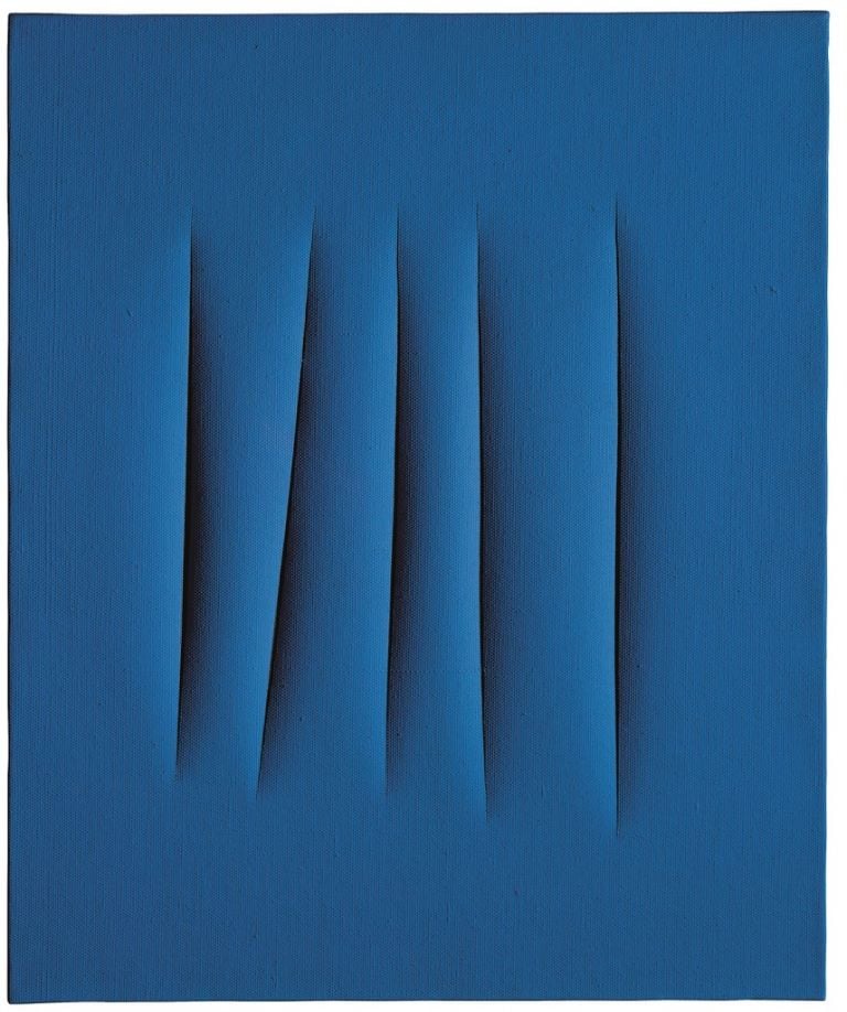 Lucio Fontana, Concetto spaziale. Attese, 1966 – courtesy Christie’s