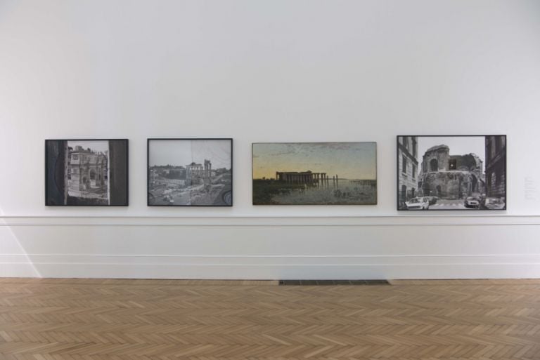 Roma, Galleria Nazionale d'Arte Moderna. Allestimento della mostra Time is out of joint. Foto Giorgio Benni