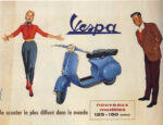 Manifesto pubblicitario vintage per la Vespa (anni '50-'60)