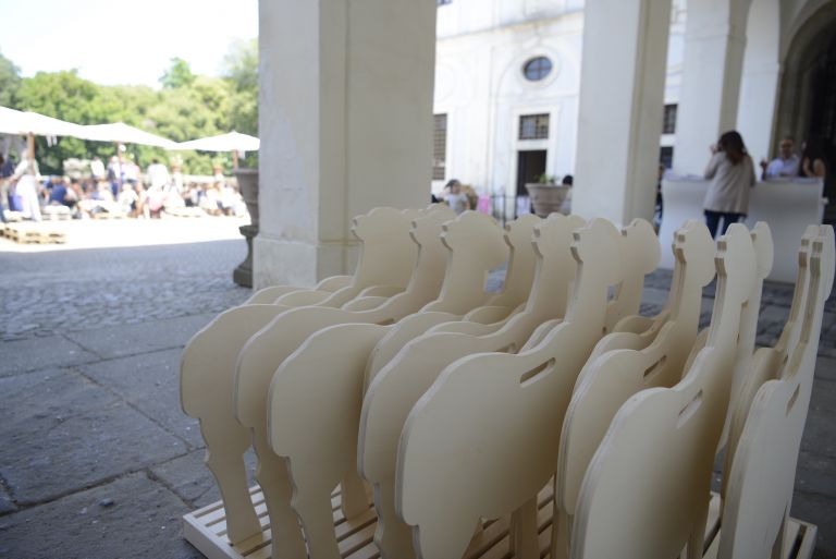 Le pecore di Baruchello, ph. Giorgio Benni