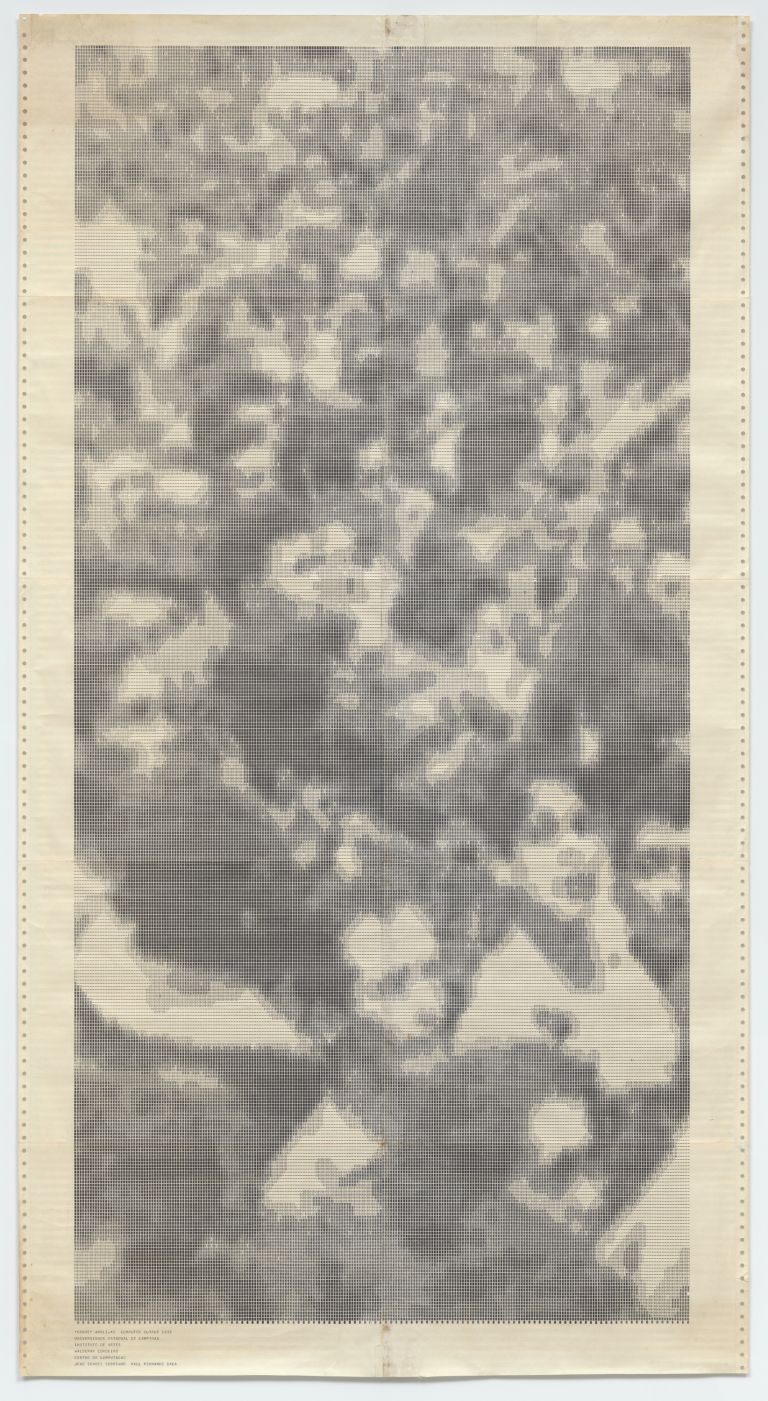 Waldemar Cordeiro. Gente Ampli*2. 1972. Computer output on paper. 52 15/16 x 28 9/16″ (134.5 x 72.5 cm). The Museum of Modern Art, New York. Latin American and Caribbean Fund, 2016. © 2017 Waldemar Cordeiro
