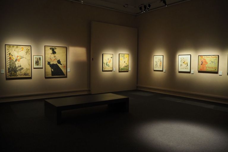 Il mondo fuggevole di Toulouse-Lautrec. Installation view at Palazzo Reale, Milano 2017. Photo credit Stefano Bonomelli