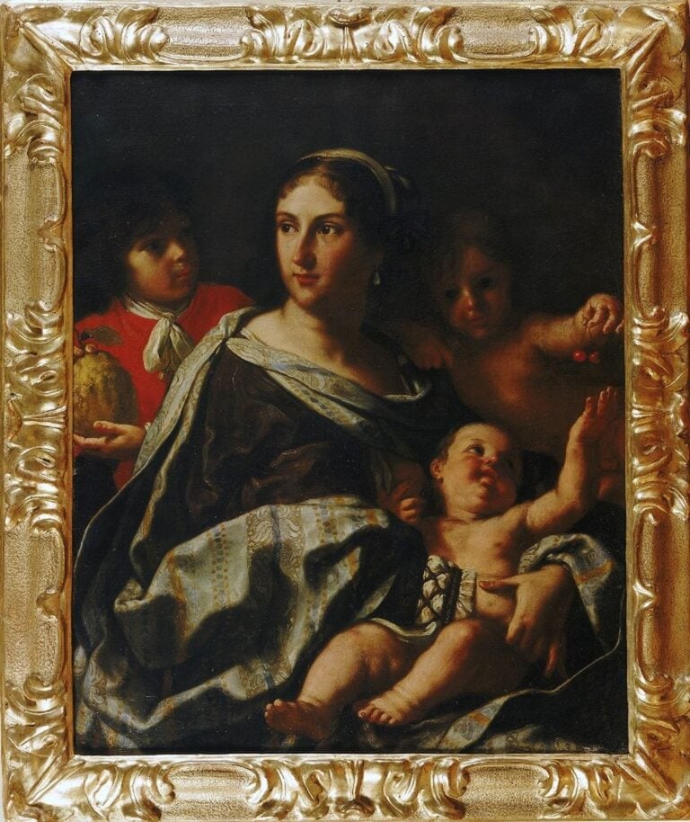 Elisabetta Sirani, Anna Maria Ranuzzi ritratta come la Carità, 1665. Bologna, Collezioni d'Arte e di Storia della Fondazione Cassa di Risparmio in Bologna