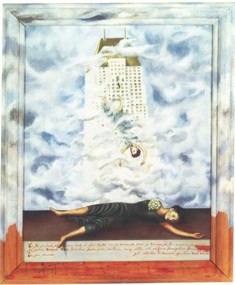 Frida Kahlo, Il suicidio di Dorothy Hale, 1938 39. Phoenix Art Museum. Credits © Banco de México Diego Rivera Frida Kahlo Museums Trust, Mexico, D.F. by SIAE 2018