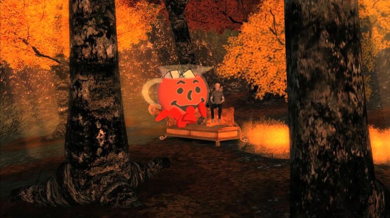 Jon Rafman, Kool Aid Man in Second Life, 2008-11. Still da video. Courtesy l’artista