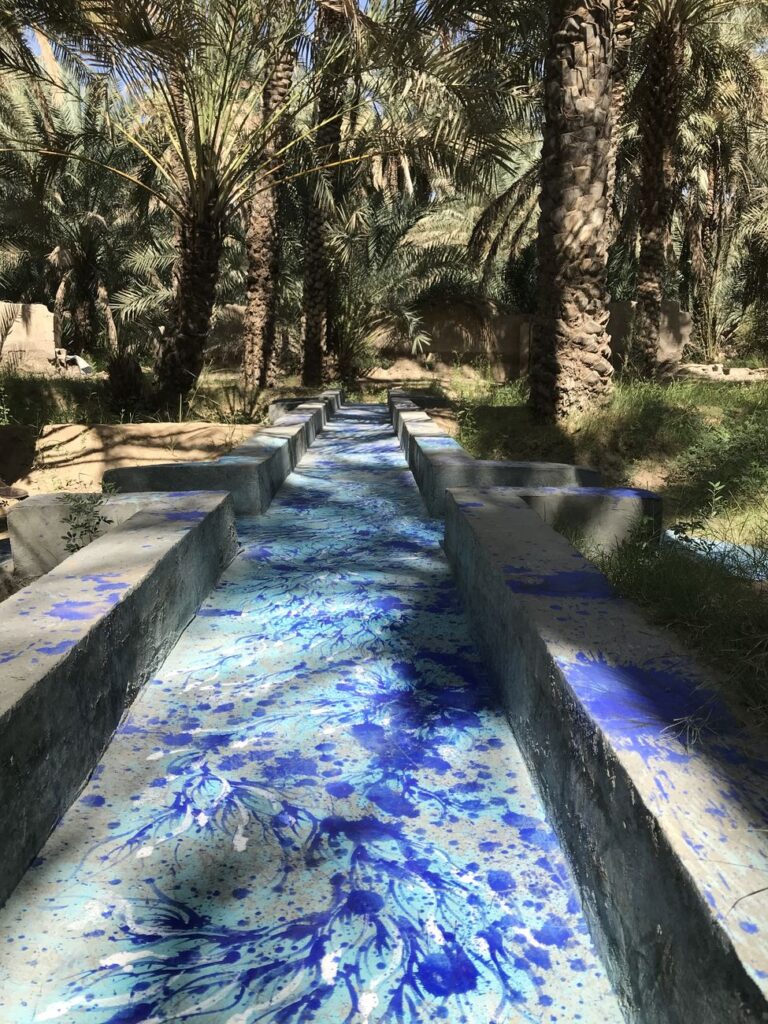 Abu Dhabi Art 2018 Beyond Imran Qureshi, This time, where the twin streams of time begin to merge, 2018. Courtesy Galerie Thaddaeus Ropac. Photo Marco Enrico Giacomelli