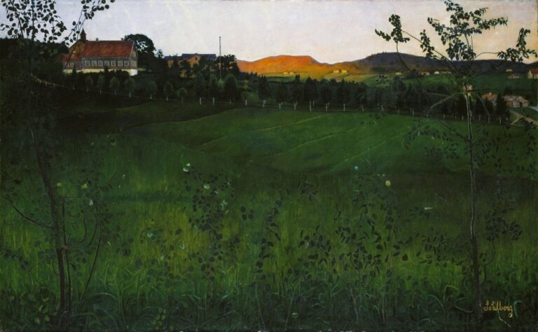 Harald Oskar Sohlberg, Campi coltivati, 1898. Collezione privata. Photo courtesy Nasjonalmuseet – Jaques Lathion