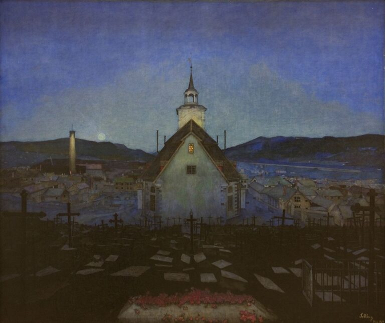 Harald Oskar Sohlberg, Notte, 1904. Trondheim Kunstmuseum. Photo courtesy Trondheim kunstmuseum