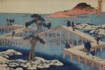 Katsushika Hokusai, Vedute insolite di famosi ponti giapponesi di tutte le province. Veduta dell’ottuplice ponte a Mikawa, 1831 32 ca. Collezione privata, Vienna ©Alistair fuller/www.alistairfuller.com