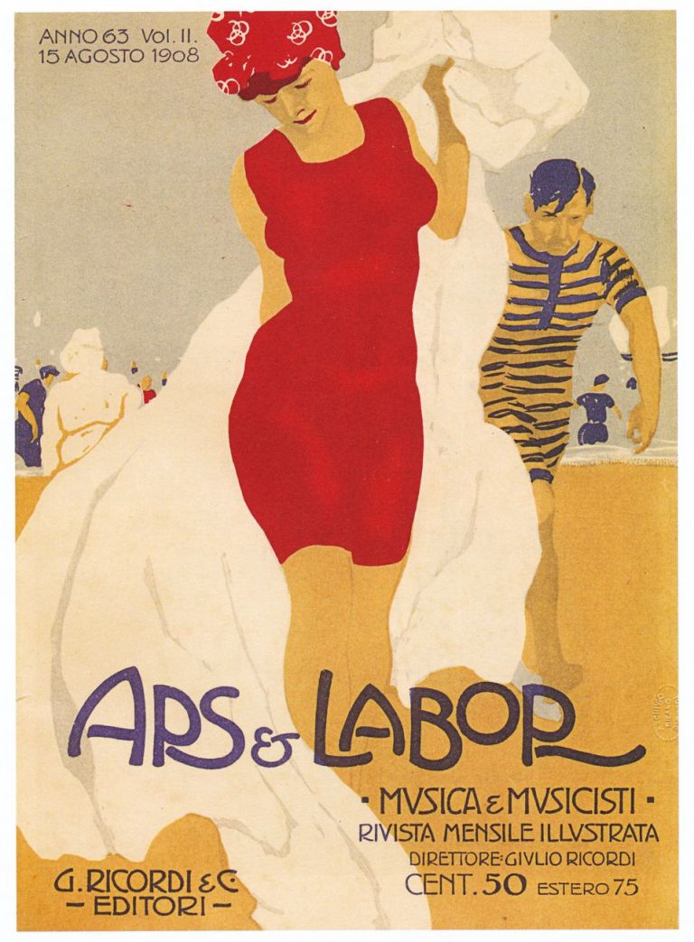 Copertina di Marcello Dudovich per Ars et Labor, 1908