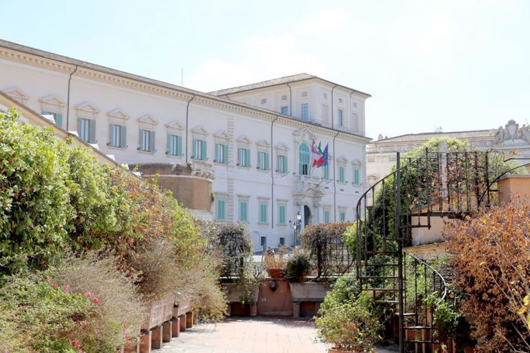 Vista da Palazzo San Felice, presentazione del progetto per il nuovo polo bibliotecario e culturale di Palazzo San Felice