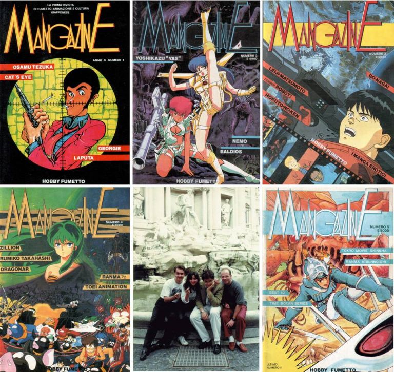 Alcune copertine di Mangazine, frutto della collaborazione dei Kappa Boys