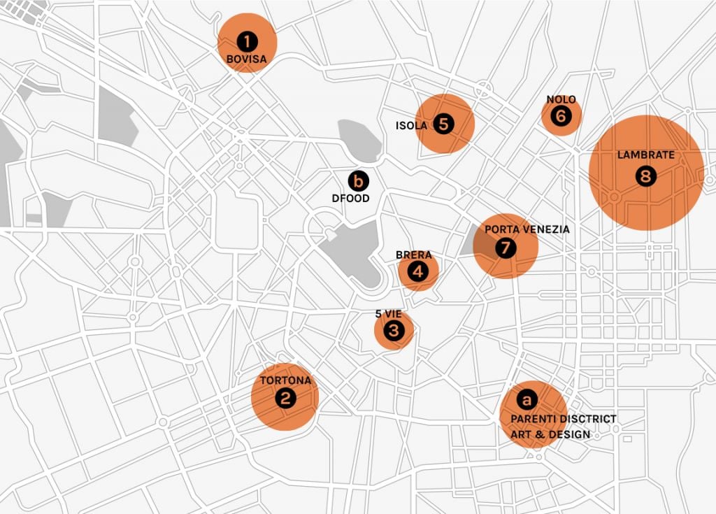 Fuorisalone 2019. La mappa dei distretti