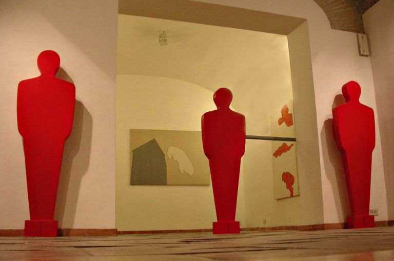 Galleria Mascherino veduta della mostra Renato Mambor Progetto per un'antologica II del 2004