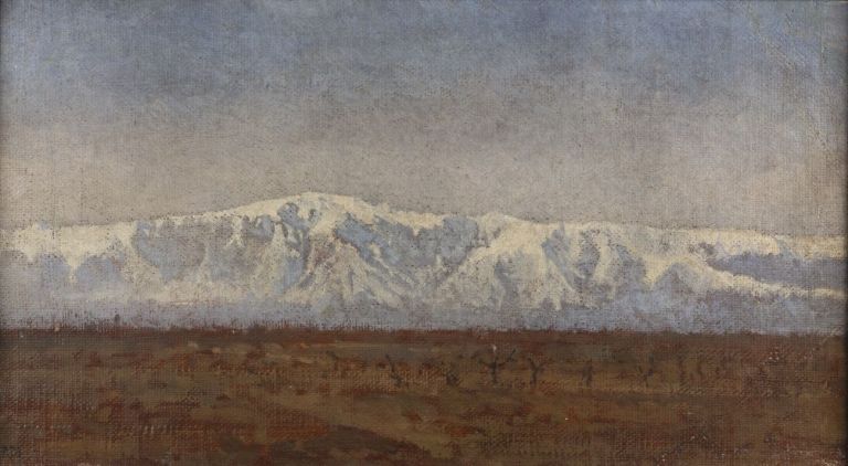 Guglielmo Ciardi, Il Grappa d’inverno, 1866. Fondazione Musei Civici di Venezia, Galleria Internazionale d'Arte Moderna di Ca' Pesaro