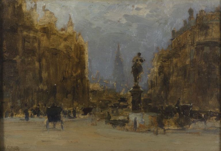 Guglielmo Ciardi, Londra – Impressione, 1910. Fondazione Musei Civici di Venezia, Galleria Internazionale d’Arte Moderna di Ca’ Pesaro