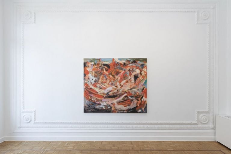 Cecily Brown. We Didn't Mean to Go to Sea. Installation view at Thomas Dane Gallery, Napoli 2019 © Cecily Brown. Courtesy the artist & Thomas Dane Gallery. Photo Amedeo Benestante