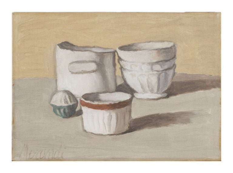 Giorgio Morandi, Natura morta, 1951. Courtesy Tommaso Calabro Galleria d’Arte, Milano