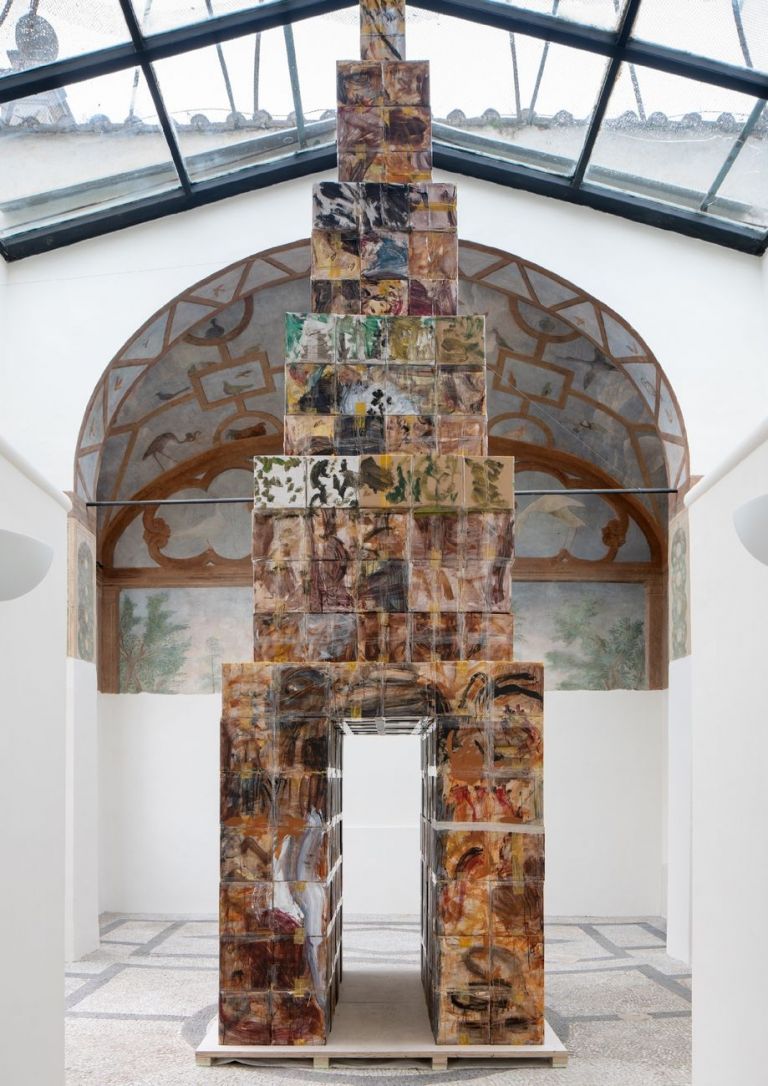 Zhang Enli. Bird Cage, a temporary shelter. Installation view at Galleria Borghese, Roma 2019