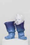 Emiliano Maggi, Blue Boot Hose, 2019, glazed ceramic, 52,5x50x36,5 cm. Courtesy Operativa Arte & the artist