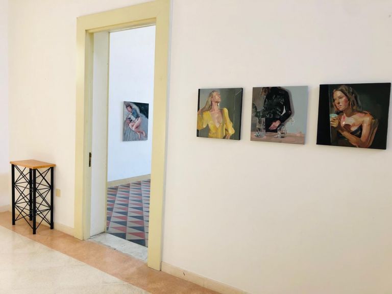 Evita Andujar. Camera picta. Installation view at Museo Pietro Cavoti, Galatina 2019