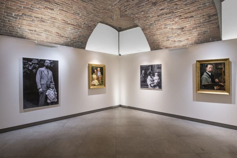 Padre e figlio. Installation view at Palazzo Gromo Losa, Biella 2019. Photo Damiano Andreotti