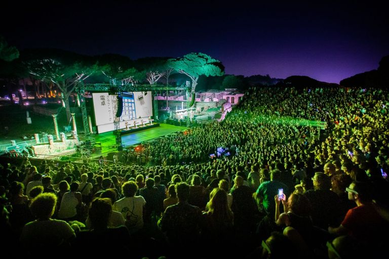 Kraftwerk 3D, Ostia Antica, Teatro Romano. Photo credit Danilo D'Auria