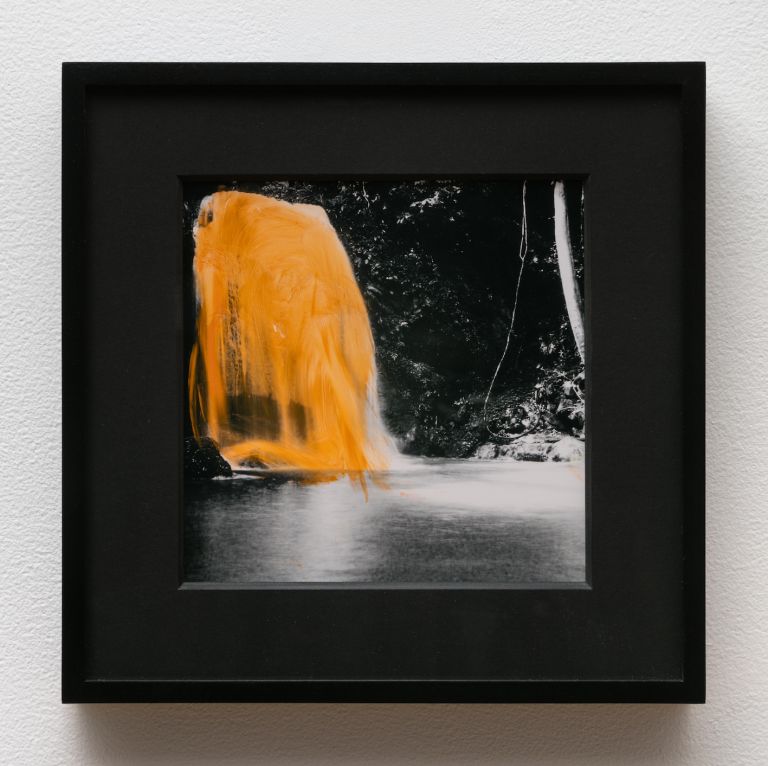 Sable Elyse Smith Glittering, 2018 oil stick on inkjet print 6.30 x 7.1in. (16 x 18.03 cm) Courtesy of The Artist and JTT Gallery
