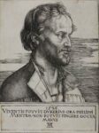 Albrecht Dürer, Ritratto di Filippo Milantone, incisione a bulino, 175x129 mm. Collezione Remondini