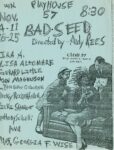 Andy Rees. Bad Seed. Flyer del Club 57 di New York