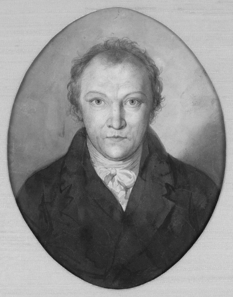 William Blake, Portrait of William Blake 1802, Collection Robert N. Essick