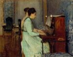 Telemaco Signorini, Lezione di pianoforte, 1868