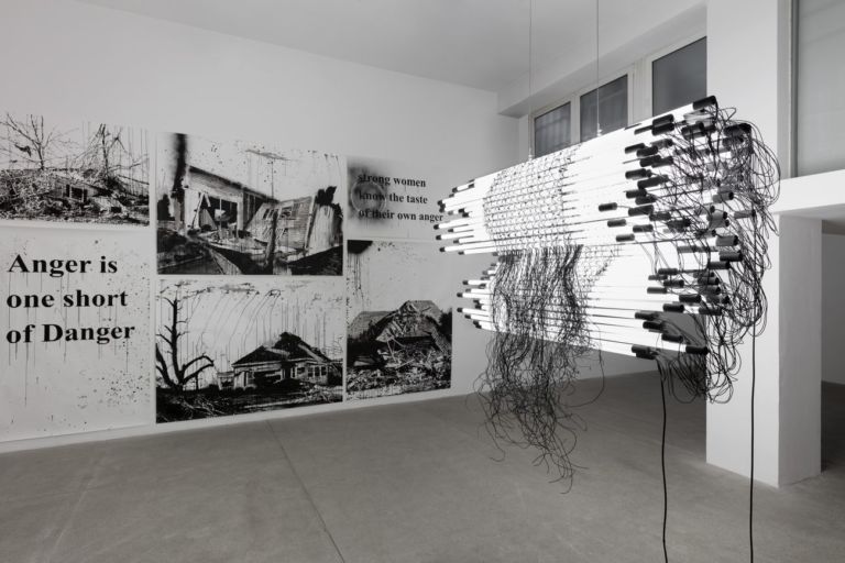 Monica Bonvicini. Unrequited Love. Installation view at Galleria Raffaella Cortese, Milano 2019. Courtesy of the artist & Galleria Raffaella Cortese, Milano. Photo Andrea Rossetti