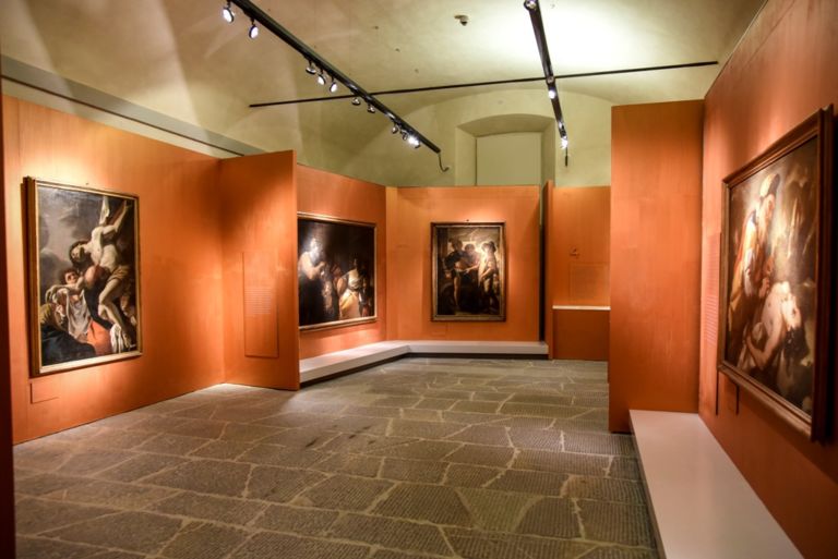 Dopo Caravaggio, installation view at Palazzo Pretorio, Prato 2019. Photo Marco Badiani