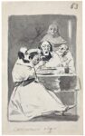 Francisco de Goya, Caricatura alegre, Cuaderno de Madrid [B], página 63, 1795-96. Madrid, Museo Nacional del Prado