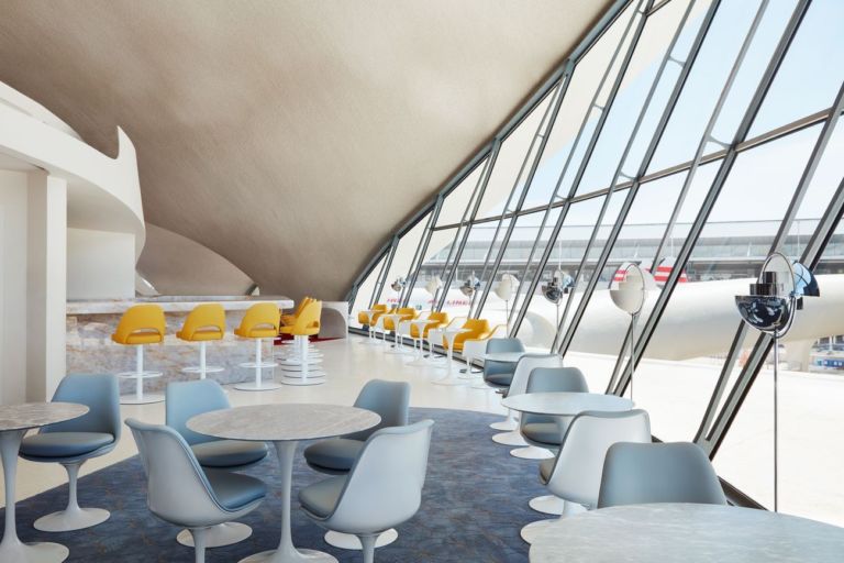 Bon appétit! The Paris Café by Jean Georges serves breakfast, lunch and dinner — as well as amazing views. Photo credits TWA Hotel – David Mitchell